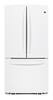 GE - 22.7 Cu. Ft. Frost-Free French Door Refrigerator - White-Front_Standard