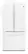 Front. GE - 22.7 Cu. Ft. Frost-Free French Door Refrigerator - White.