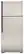 Front Standard. GE - 18.1 Cu. Ft. Frost-Free Top-Freezer Refrigerator - Silver Metallic.