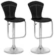 CorLiving - Barstools (Set of 2) - Black/Chrome - Larger Front