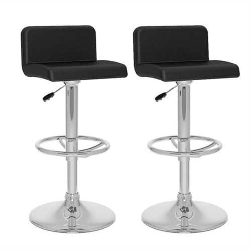 CorLiving - Barstools (Set of 2) - Black/Chrome CorLiving - Barstools (Set of 2) - Black/Chrome