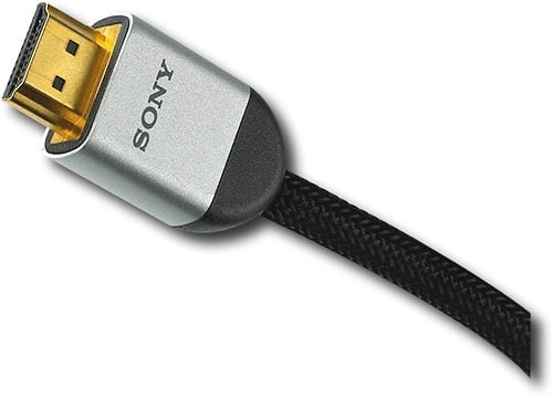 Front Standard. Sony - High Grade High Speed HDMI Cable - Black.