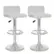 Best Buy: CorLiving Barstools (Set Of 2) White/Chrome B-317-UPD