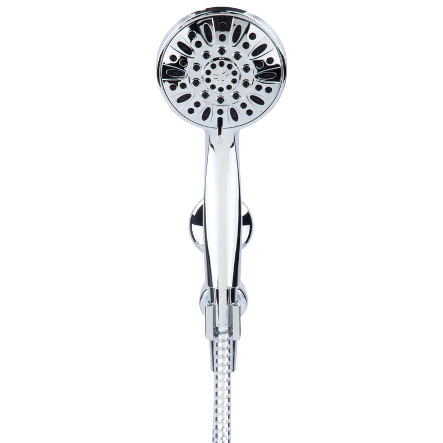 Angle. OAKBROOK - OakBrook Chrome PVC 3 settings Handheld Showerhead 1.8 gpm - Silver.