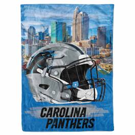 Logo Brands - Carolina Panthers 66" x 90" City Sketch Blanket - Multicolor