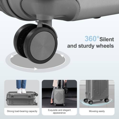 360° Silent and sturdy wheels  
Strong load-bearing capacity  
Exquisite and elegant appearance  
Moving easily