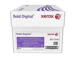 Xerox - Bold Digital 8.5" x 11" Paper, 24 lbs., 98 Brightness, 500 Sheets/Ream, 10 Reams/Carton (3R11540) - Bright white