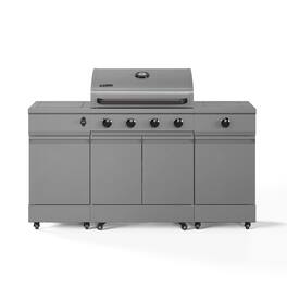 TYTUS Grills - Fresno Series Island Grill - Gunmetal Gray