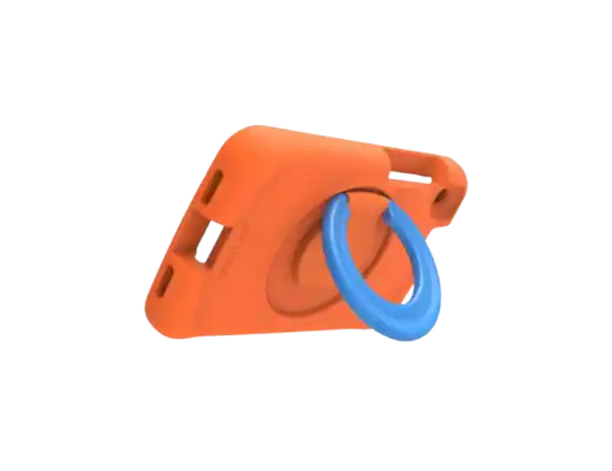 Front. Samsung - Samsung Galaxy Tab A 8.0" (Samsung Tablet T290/T295) - Anymode Kids Cover I Color: Orange - Orange.