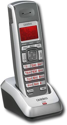Angle Standard. Uniden - DECT 6.0  Expansion Handset for Uniden DECT2000 Series Cordless Phone Systems - Silver.
