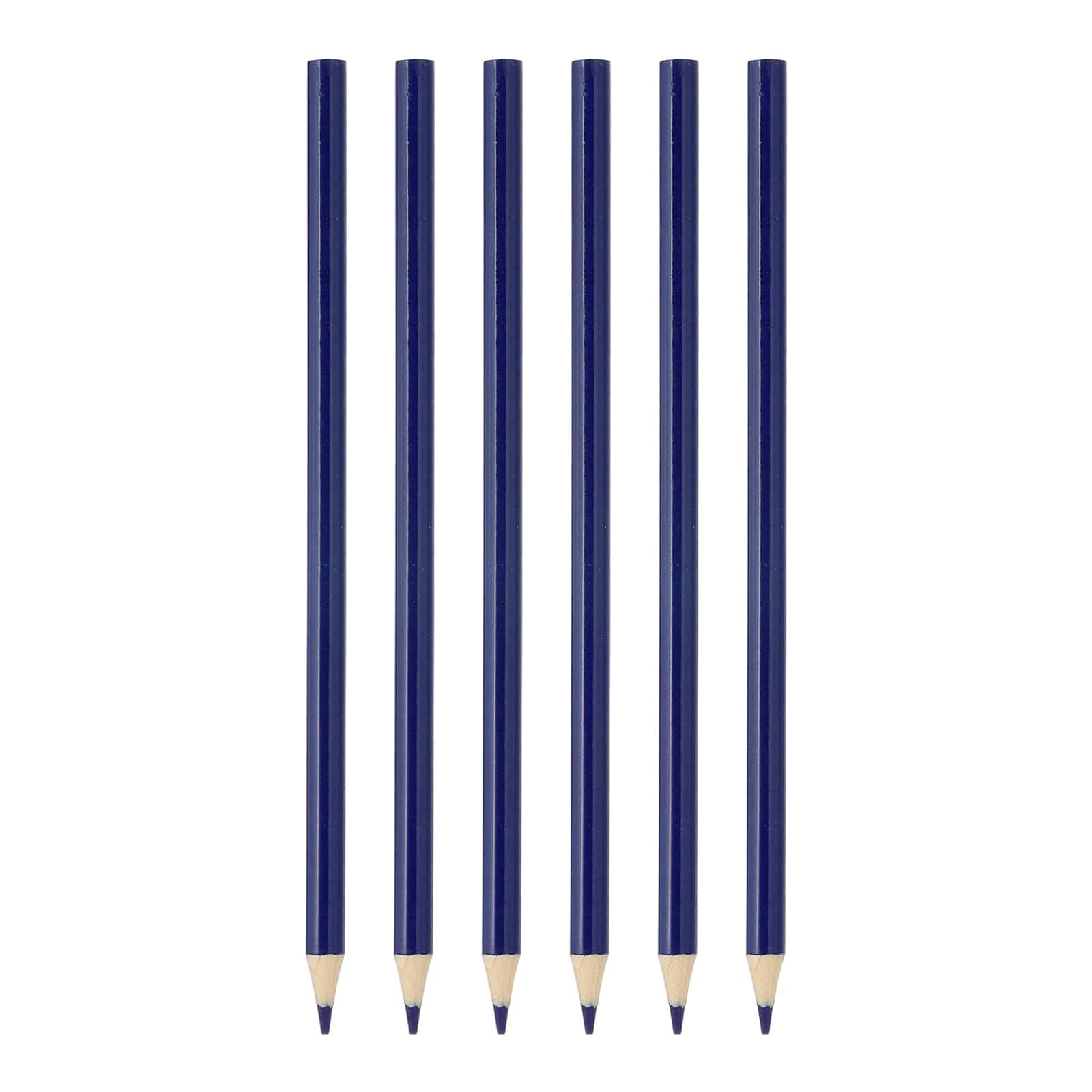 Unique Bargains - Colored Pencils Set, 6pcs Oil Color Pencils Wooden Coloring Drawing Pencil for Artists Art Painting - Blue price history on PriceWatchPro