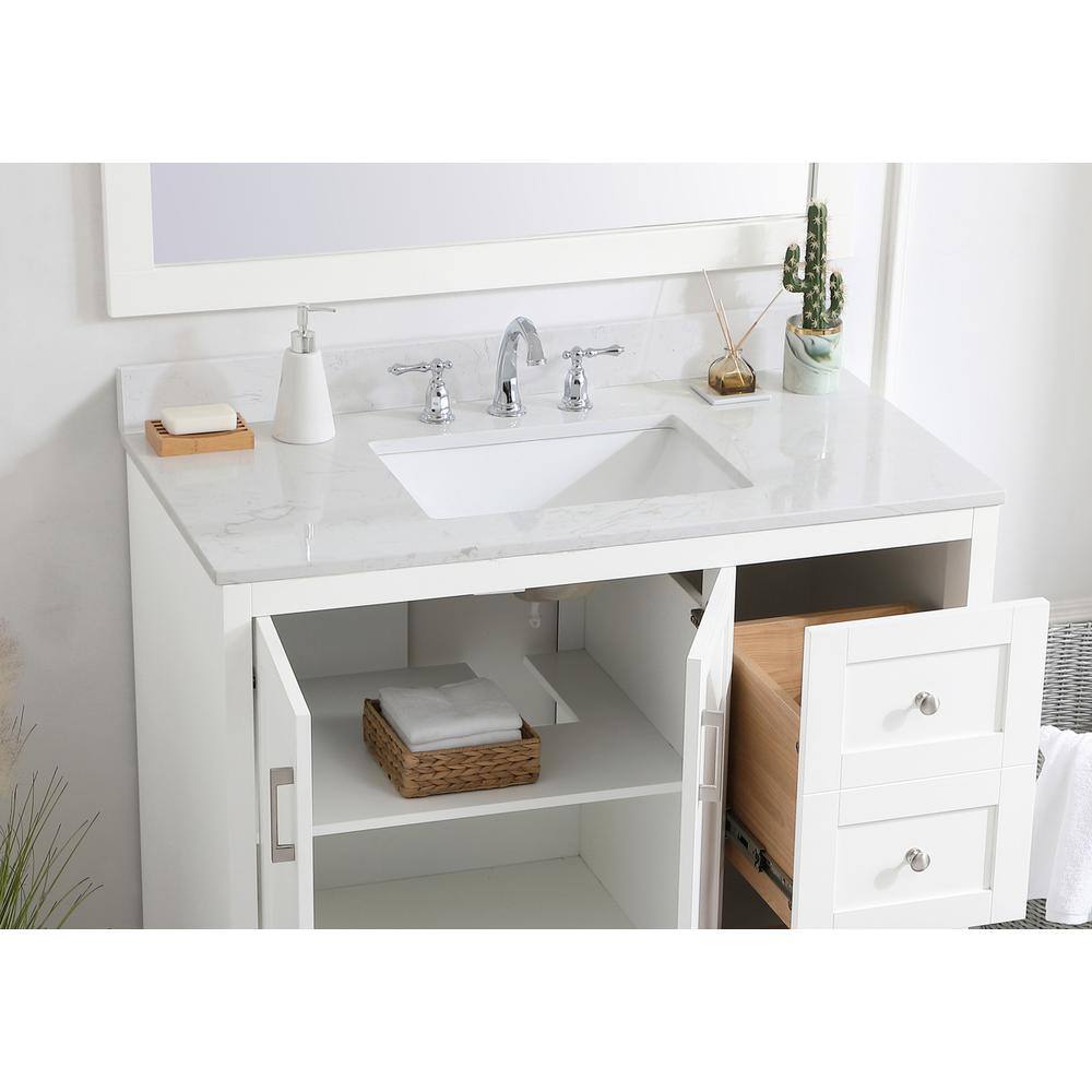 Alt View 3. Elegant Kitchen and Bath - 42 inch Backsplash in calacatta white - Calacatta White.