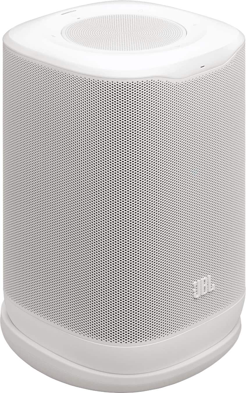 JBL - Portable Wi-Fi home speaker with Dolby Atmos® and easy whole-home listening - White