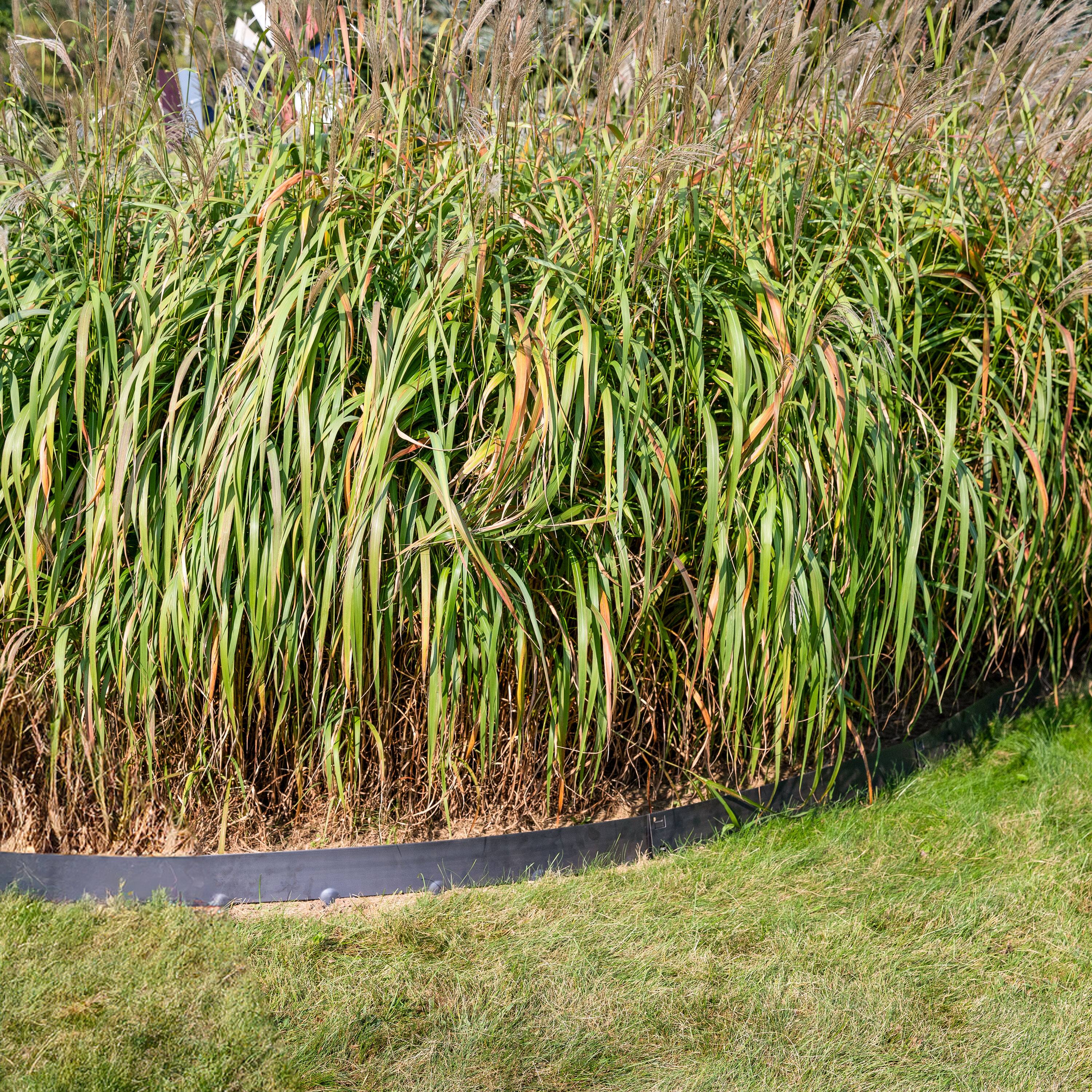 Alt View 5. Sunnydaze - 5-Piece Steel Garden Border Fence Set - 42 in - Corten steel.