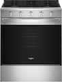 Whirlpool - 30 in. Wide 5 burners 5.0 cu. ft. Slide-In Gas Range with Air Cooking Technology - Stainless Steel