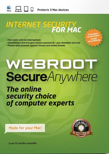 SecureAnywhere 2013 (3-Device) (1-Year Subscription) for Mac - Mac