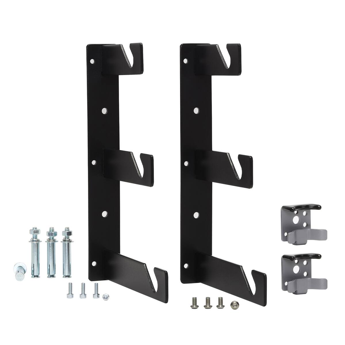 Alt View 1. Flashpoint - Flashpoint Background Holder Triple Hooks, Pair, Black, Bundle with 2x Super Clamp and Bumpers.