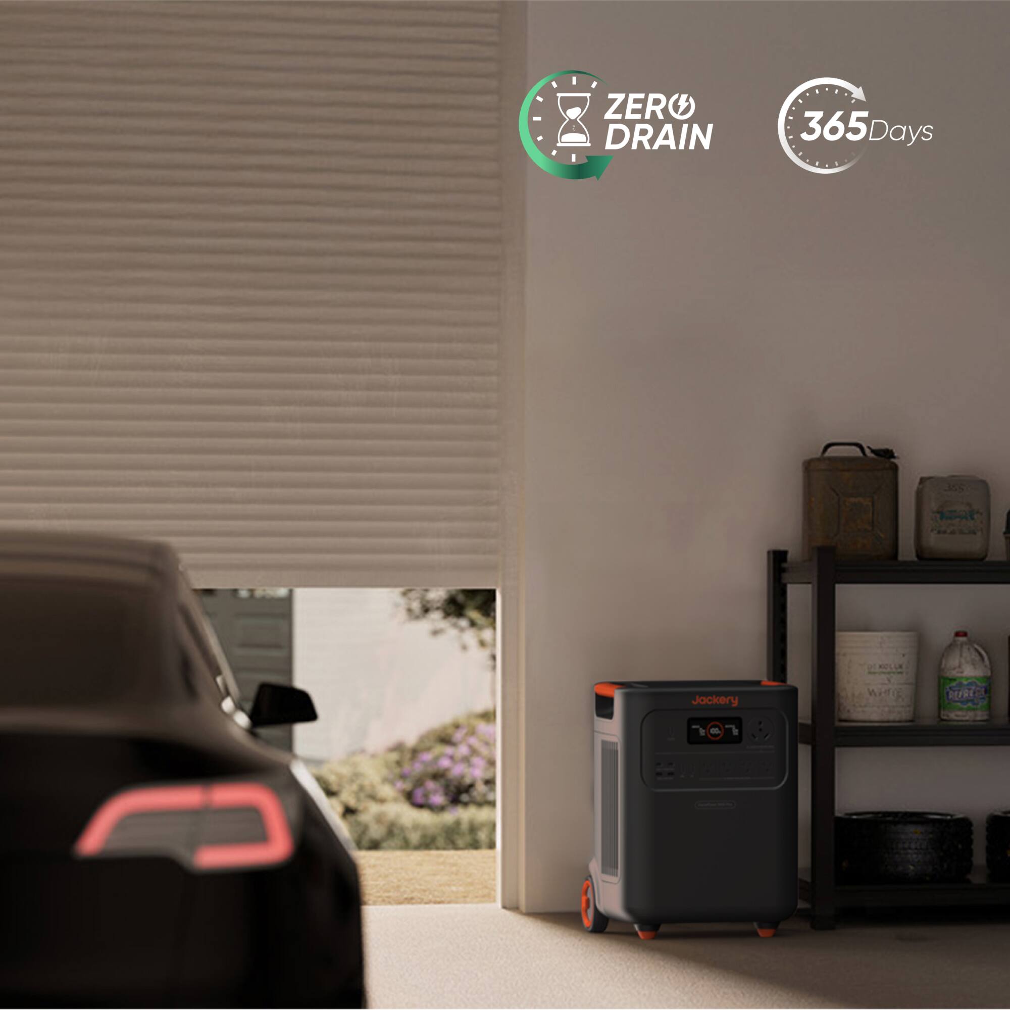 ZERO DRAIN  
365 Days  
Jackery