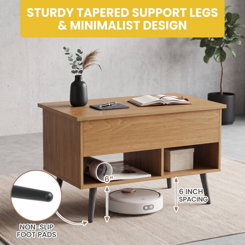 STURDY TAPERED SUPPORT LEGS & MINIMALIST DESIGN

6" SPACING

NON-SLIP FOOT PADS