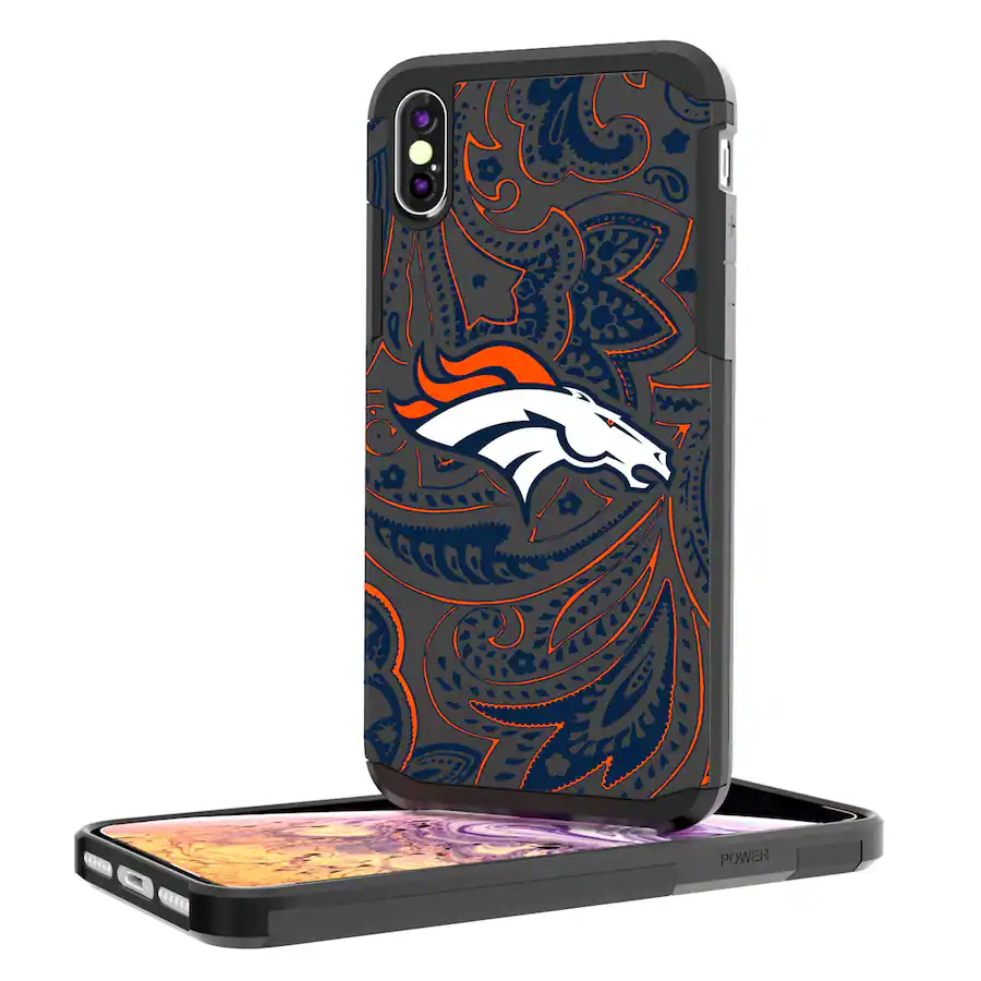 Keyscaper NFL Denver Broncos iPhone Rugged Paisley Design Case 15