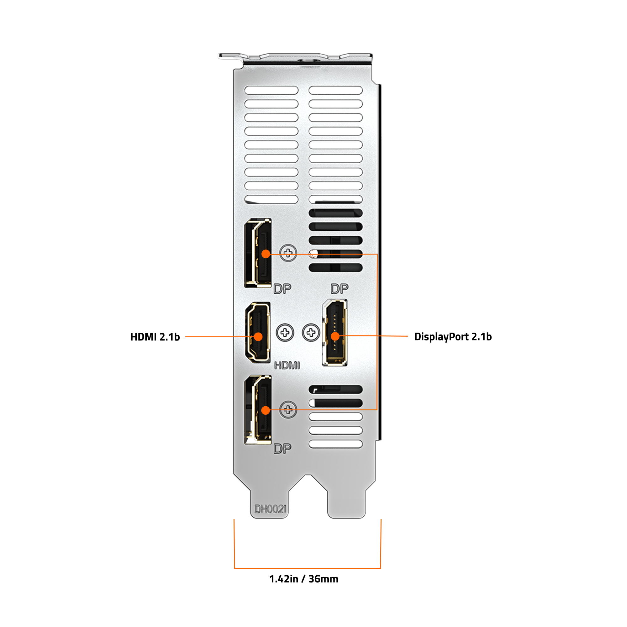 The image shows a close-up of a computer component with a DP DP + HDMI label on it. The component is likely a part of a computer or gaming system, as it has multiple ports for connecting various devices. The label indicates that the component supports both DisplayPort and HDMI connections, providing versatility and compatibility with different types of devices.