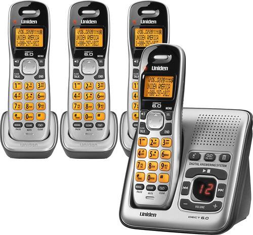 Front Standard. Uniden - DECT 6.0 Cordless Phone System with Digital Answering System.