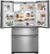 Alt View Zoom 1. Whirlpool - 25.0 Cu. Ft. French Door Refrigerator with Thru-the-Door Ice and Water - Monochromatic Stainless Steel.