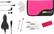 Front Standard. GameMaster - Neoprene Essentials Set for Nintendo DSi and 3DS - Pink.