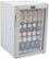 Angle Zoom. Whynter - 90-Can Beverage Refrigerator - White cabinet with stainless steel trim.