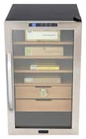 Whynter - 2.5 Cu. Ft. Cigar Cooler Humidor - Black - Front_Standard