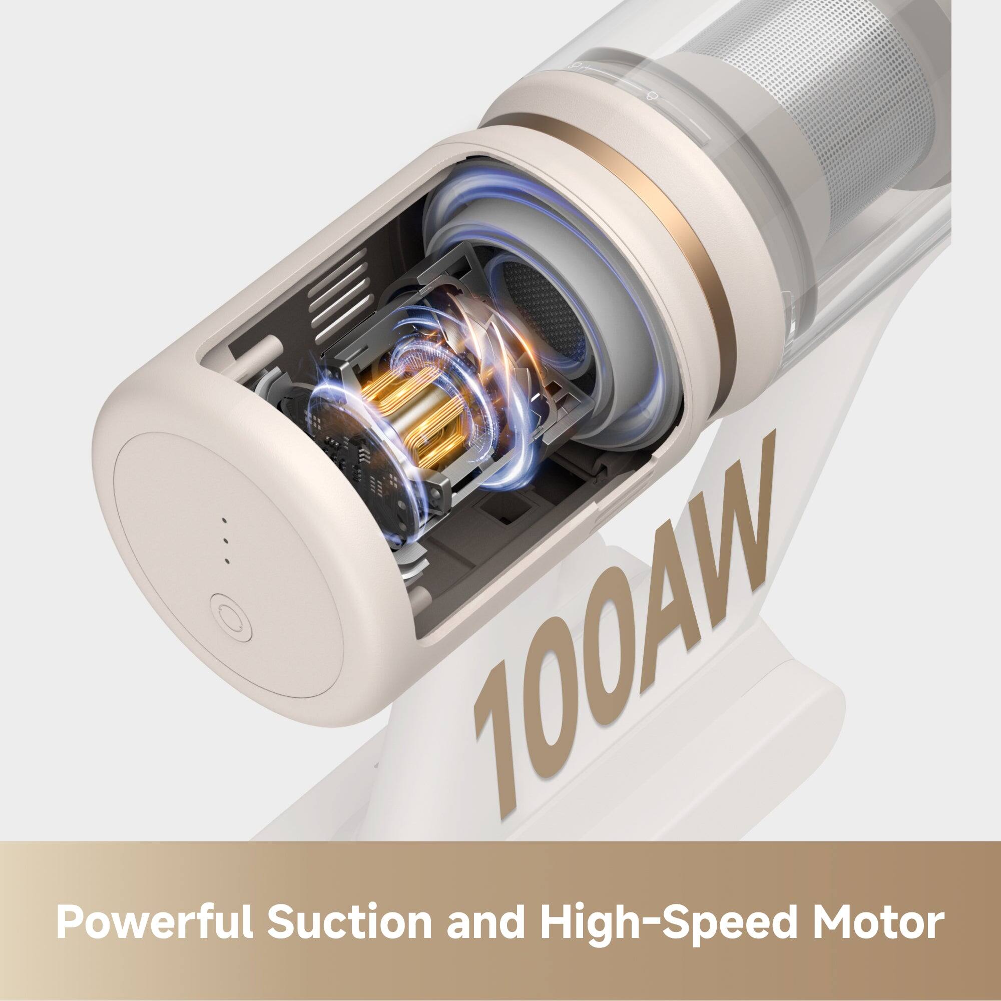 Powerful Suction and High-Speed Motor
