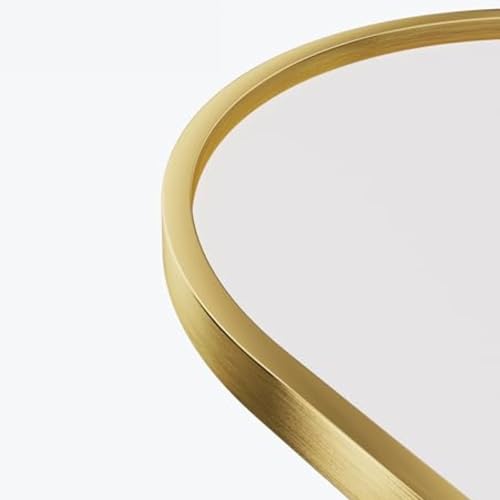 Comfort Essence - Full Length Mirror 76"x34"oversized Floor With Stand Arched Body Standing Leaning Against Wall Hanging Mo - Gold-90L" x 46W"