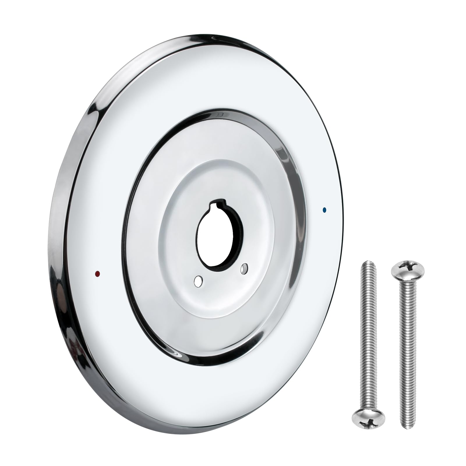 Front. Paradigms Interiors - Shower Faucet Cover Plate Escutcheon Replacement For Moen 16090 Handle One handle Tub And Faucets chrome - Default.