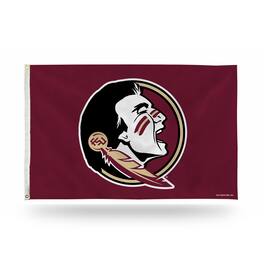 Rico Industries - Florida St. Seminole's 3-Foot by 5-Foot Single Sided Indoor or Outdoor Banner Flag with Grommets - Multi
