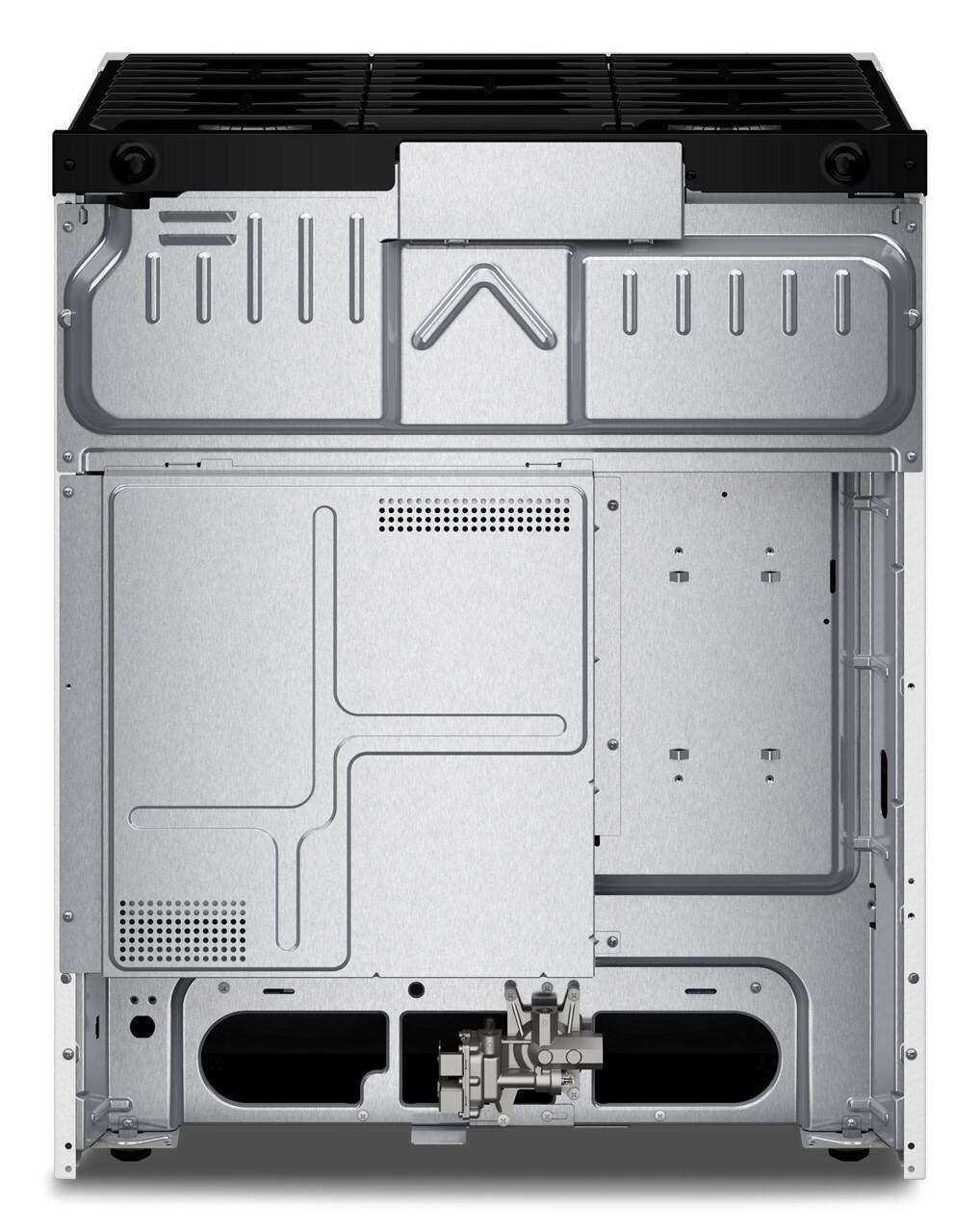 Back. Whirlpool - 5.0 Cu. Ft. Freestanding Slide-In Gas Range with No Preheat and Slow Cook Modes - White.