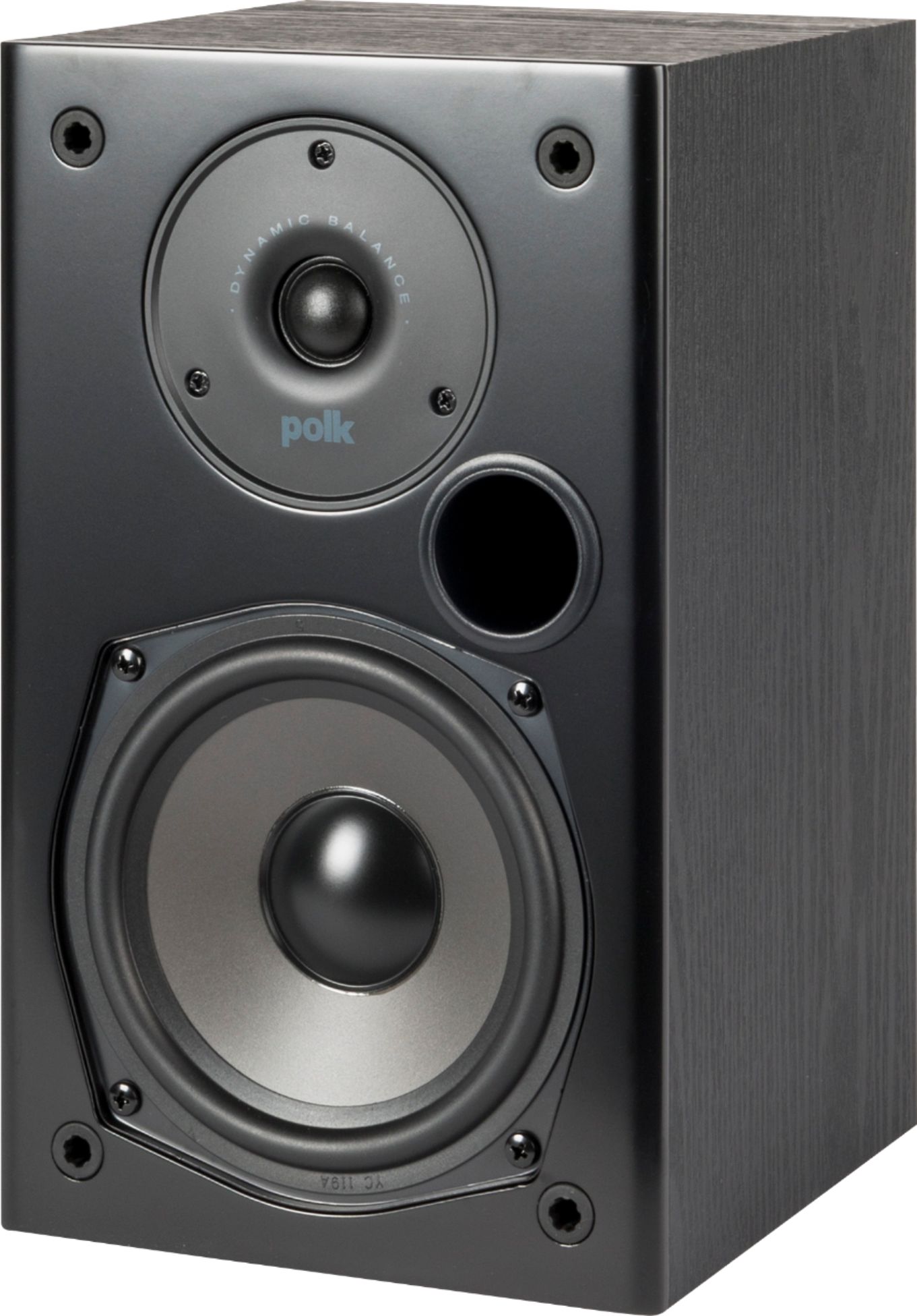 Polk Audio 5 1 4 Bookshelf Speakers Pair Black T15 Black Best Buy