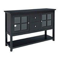 Walker Edison - Transitional TV Stand / Buffet for TVs up to 55" - Black - Angle_Zoom
