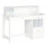 Angle Zoom. Walker Edison - 48" Wood Home Office Storage Computer Desk with Hutch - White.