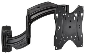 Chief - THINSTALL Full-Motion Wall Mount for Most 10" - 32" Flat-Panel TVs - Black - Front_Zoom