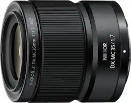 Nikon - NIKKOR Z DX MC 35mm f/1.7 Prime Mirrorless Lens - Black