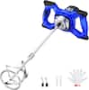 Front. Silvel - SILVEL 110V Electric Cement Mixer, 2300W Handheld Concrete Mixer, Portable Mortar Mixer with 6 Adjustable Speed - Blue.