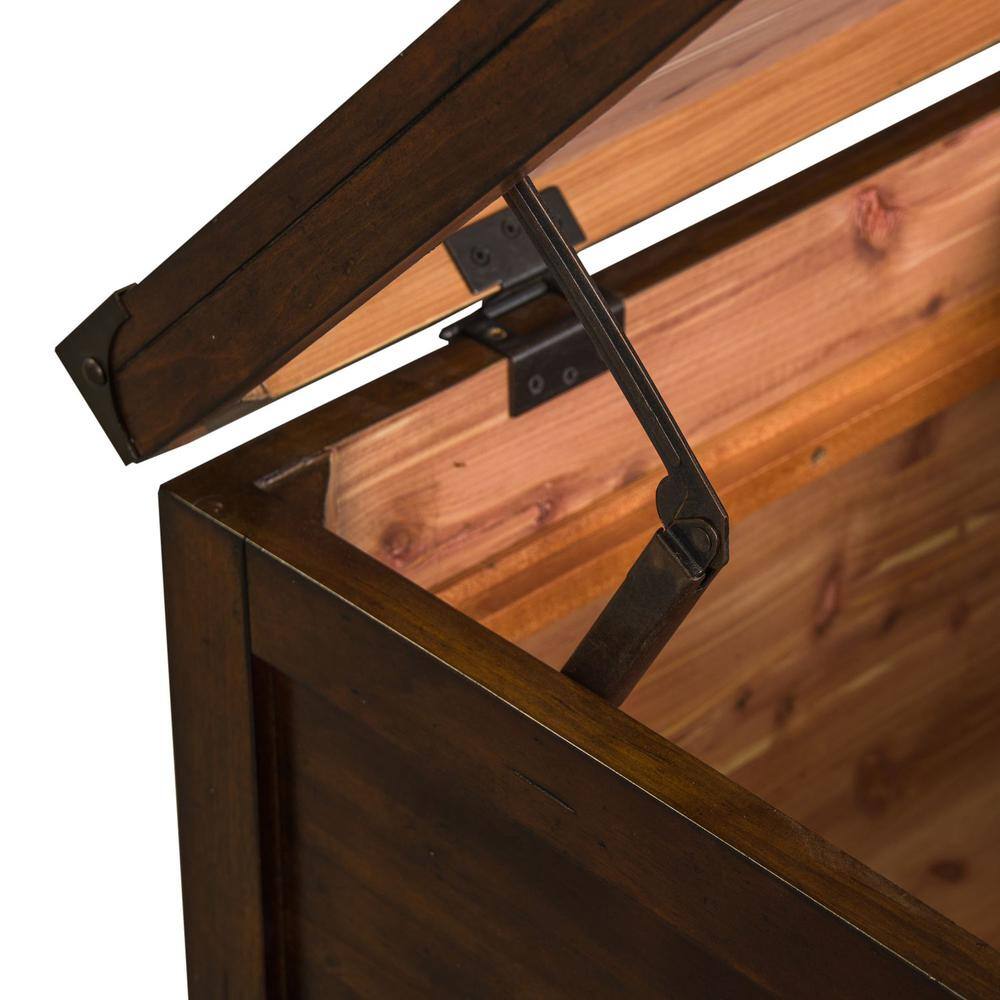Alt View 4. Liberty Furniture Industries - Aspen Skies Storage Trunk in Russet Brown - Brown.