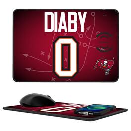 Keyscaper - YaYa Diaby Tampa Bay Buccaneers Wireless Charger and Mouse Pad - Black