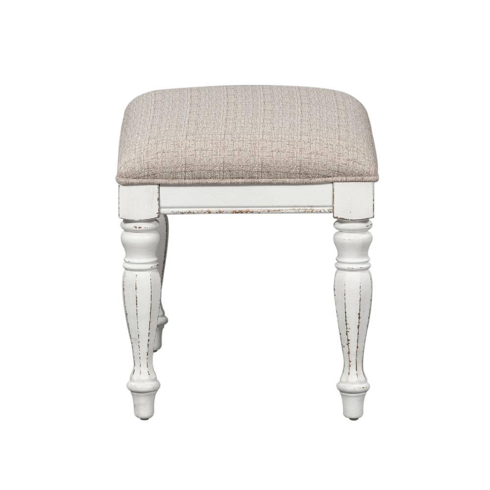 Front. Liberty Furniture Industries - Magnolia Manor Accent Bench in Antique White - White.