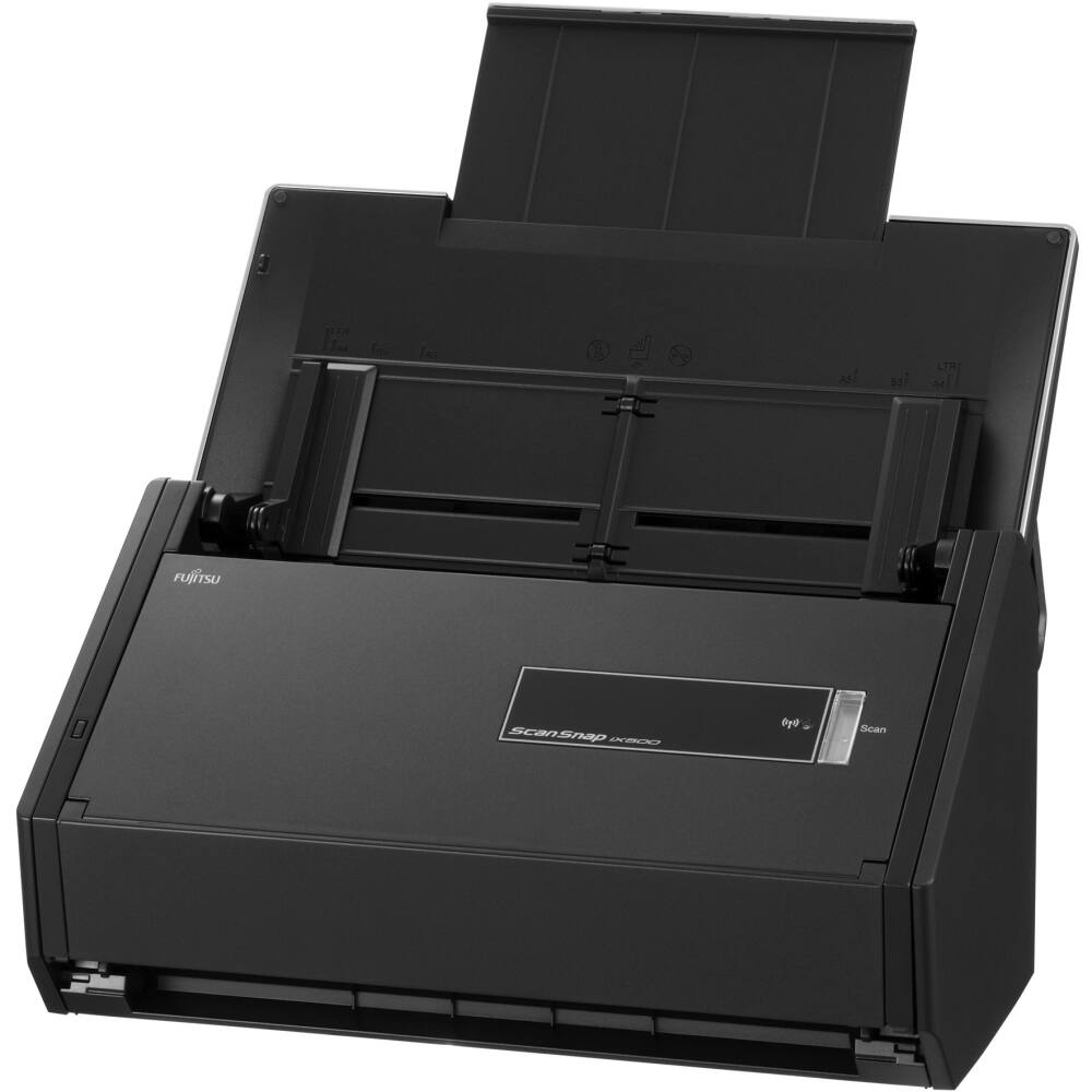 Left. Fujitsu - ScanSnap iX500 Scanner - Black.