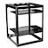Angle. Sanus - 26" Tall AV Rack 15U Stackable Skeleton Rack - Black.