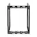 Left. Sanus - 26" Tall AV Rack 15U Stackable Skeleton Rack - Black.