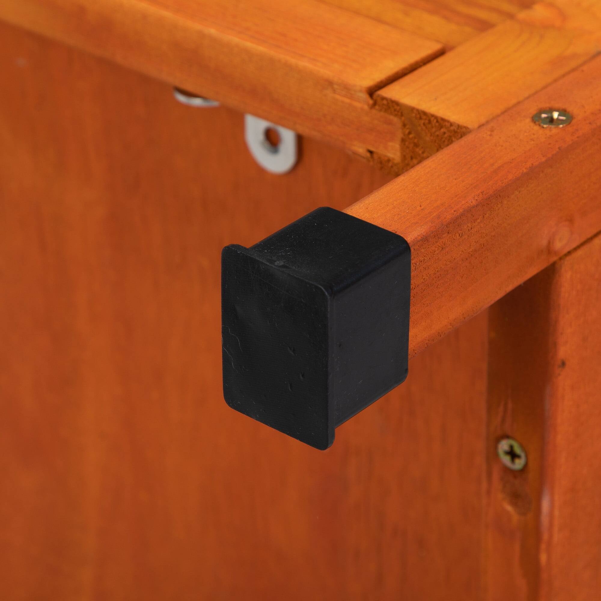 Alt View 6. Pefilos - Rabbit Hutch, Wooden Rabbit Cage, Pet House Bunny Shelter with Ramp and Opening Roof.