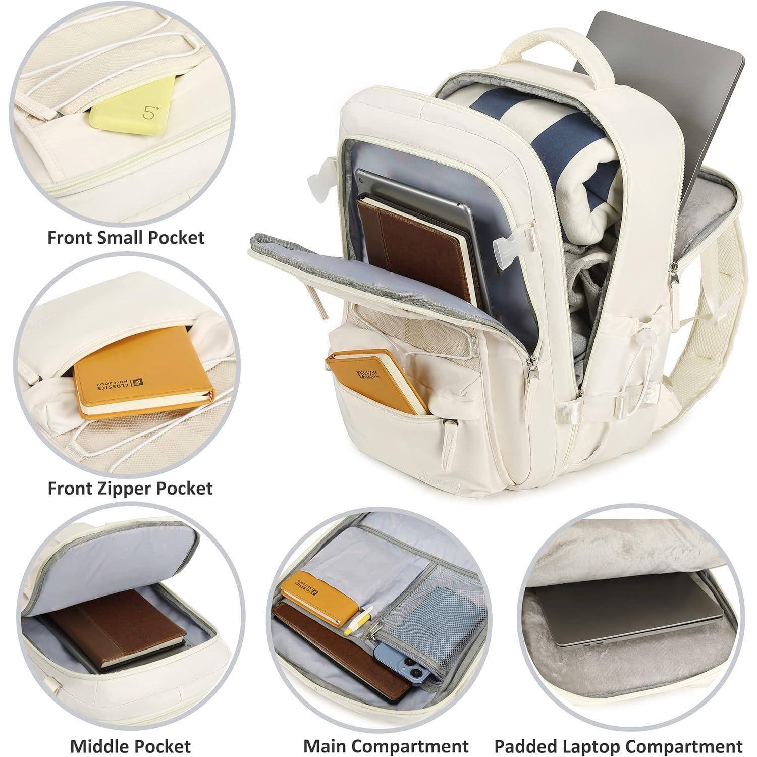 Front Small Pocket  
Front Zipper Pocket  
Middle Pocket  
Main Compartment  
Padded Laptop Compartment