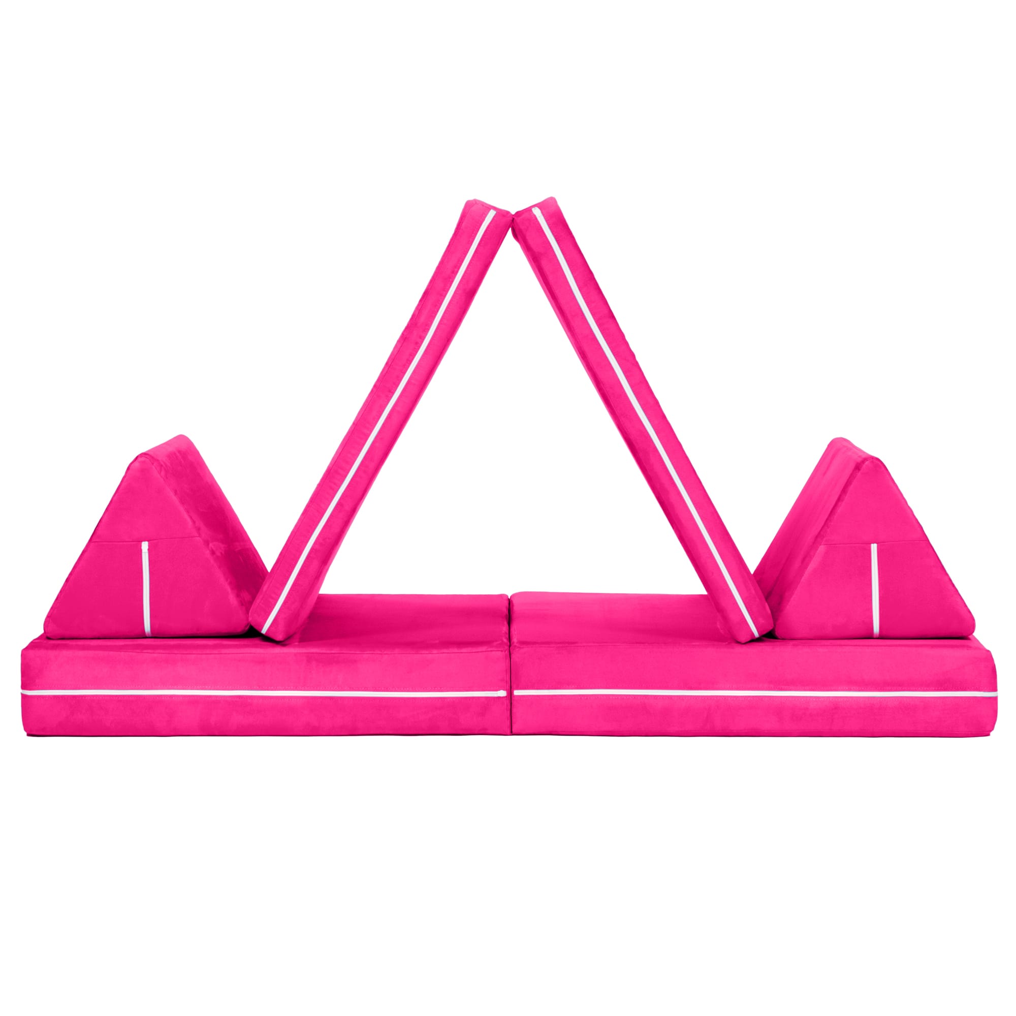 Alt View 2. Jaxx - Jaxx Zipline Playscape Imaginative Furniture Playset for Creative Kids, Original Set, Fuchsia - Fuchsia.